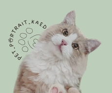 お写真をもとに温もりのあるペットの似顔絵制作します イメージ1