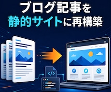 ブログ記事を静的サイトにします イメージ1