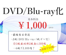 動画データをDVD / Blu-ray化します 結婚式用のDVD/ブルーレイの作成はお任せください！