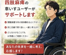 四肢麻痺の当事者があなたのお悩みに寄り添います イメージ1