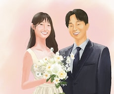 ウェディング等で使用できる似顔絵描きます イメージ1