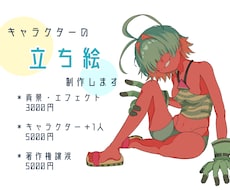 あなたのキャラクターの個性溢れる立ち絵を制作します イメージ1