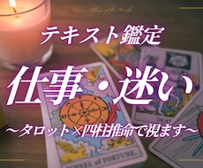 テキスト鑑定【仕事】タロット×四柱推命で視ます イメージ1
