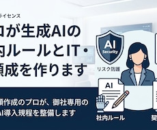 プロが生成AIの社内ルールと契約書を作ります イメージ1