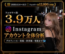 3.9万人運用者がインスタを分析・添削します 今ある魅力を残し、アカウント全体を見直します
