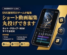 ショート動画の編集・作成します イメージ1