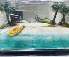 ジオラマ・模型作成いたします 模型制作経験豊富なデザイナーの手がけるジオラマ模型です