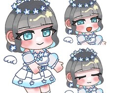 ミニキャラ（表情差分3つ付き）制作します イメージ1