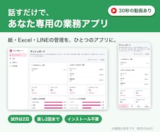 顧客・予約・在庫などの管理アプリを作ります イメージ1