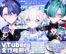 Vtuberデビュー!Live2Dモデル制作します 約30日納品!美麗モデルにミニキャラ＆配信画面 全部揃う!