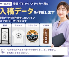 画像から看板用等のイラストレータデータを作成します 画像データを印刷業者に出せるAI・PDFデータへ整えます