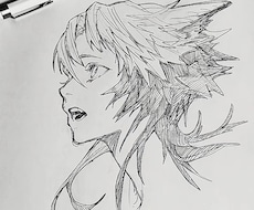 シャープペンで素敵な人物イラスト描きます イメージ1