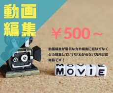 結婚式やイベントなどの動画編集格安でやります イメージ1