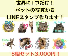 あなたの大切なペットのLINEスタンプを作ります イメージ1