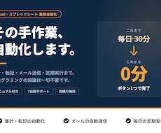 Excel・スプレッドシート面倒作業を自動化します イメージ1