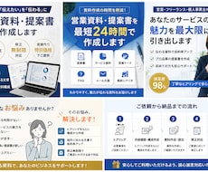 営業資料・提案書を最短24時間で作成します イメージ1