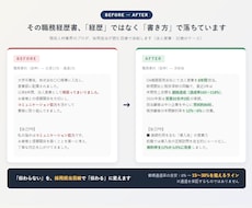 現役人材業界のプロが職務経歴書を添削します イメージ1