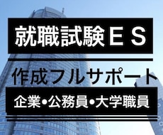 部門1位0から公務員•大学職員試験企業ES届けます 最短1日公務員試験•大学職員試験•企業用志望動機自己PR完成