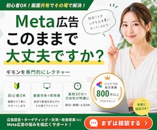 Meta広告の設定・運用をプロがレクチャーします 【実績1000社以上】初心者〜中級者OK・画面共有レクチャー