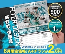 初めての方歓迎！感性的で信頼感あるチラシ作成します チラシ修正無制限、ココナラ評価5.0のPRO認定サービス