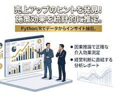 ビジネスの意思決定を統計学で強力にサポートします 既存データからインサイト抽出・施策効果を因果推論で数値化する