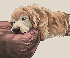 あたたかな雰囲気のあるペットイラストを描きます イメージ1