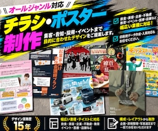 訴求力の高いチラシやポスターをデザインします イメージ1