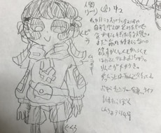 キャラクターデザイン(アナログ)ます イメージ1
