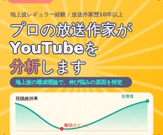 プロの放送作家があなたのYouTube分析します イメージ1