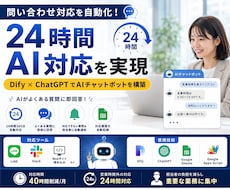 DifyでAIチャットボット開発します イメージ1