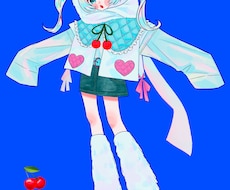かわいいキャラクター立ち絵をお描きします イメージ1
