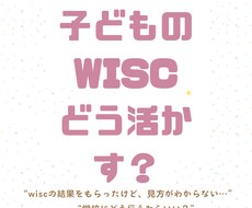 WISC結果から学習法を考えます イメージ1