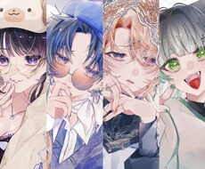 顔回りの描き込みが多い透明感のあるイラスト描きます イメージ1