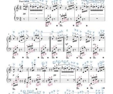 楽譜に指番号と音名書きます イメージ1