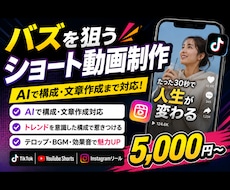 SNS向けショート動画を制作・編集します SNS向け縦型ショート動画対応
