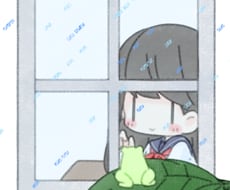 デフォルメイラスト描きます クレヨン風のゆるふわデフォルメイラスト