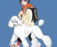 かわいい犬たちを描きます イメージ1