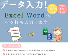 各種資料のテキスト入力作業を迅速に代行いたします イメージ1