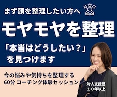 頭の中を整理し、「本当はどうしたい？」を見つけます イメージ1