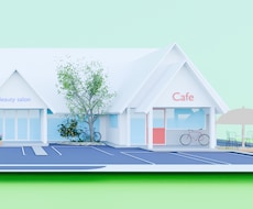 お店の理想を形に！外観の3Dパース作ります イメージ1