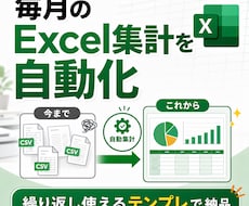 毎月のExcel・CSV集計を自動化します イメージ1