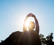朝にヨガをします イメージ1