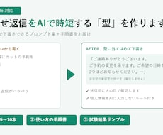 問い合わせ返信をAIで時短する型を作ります イメージ1