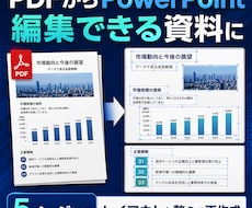 PDF・画像をPowerPointに再作成します イメージ1