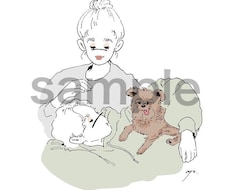 商用可⚪︎シンプルかわいいイラスト描きます あなただけのシンプルかわいいイラストはいかがですか？