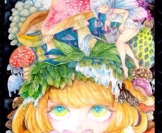 ファンタジックな水彩イラスト描きます イメージ1