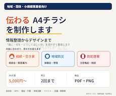 地域・自治会向けの伝わるA4チラシを制作します イメージ1
