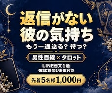 返信がない彼の気持ちを男目線×タロットで占います イメージ1