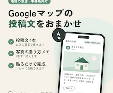 Googleマップの投稿文を4本お作りします イメージ1