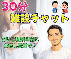 気軽に雑談チャット☘30分間あなたのお話聴きます イメージ1